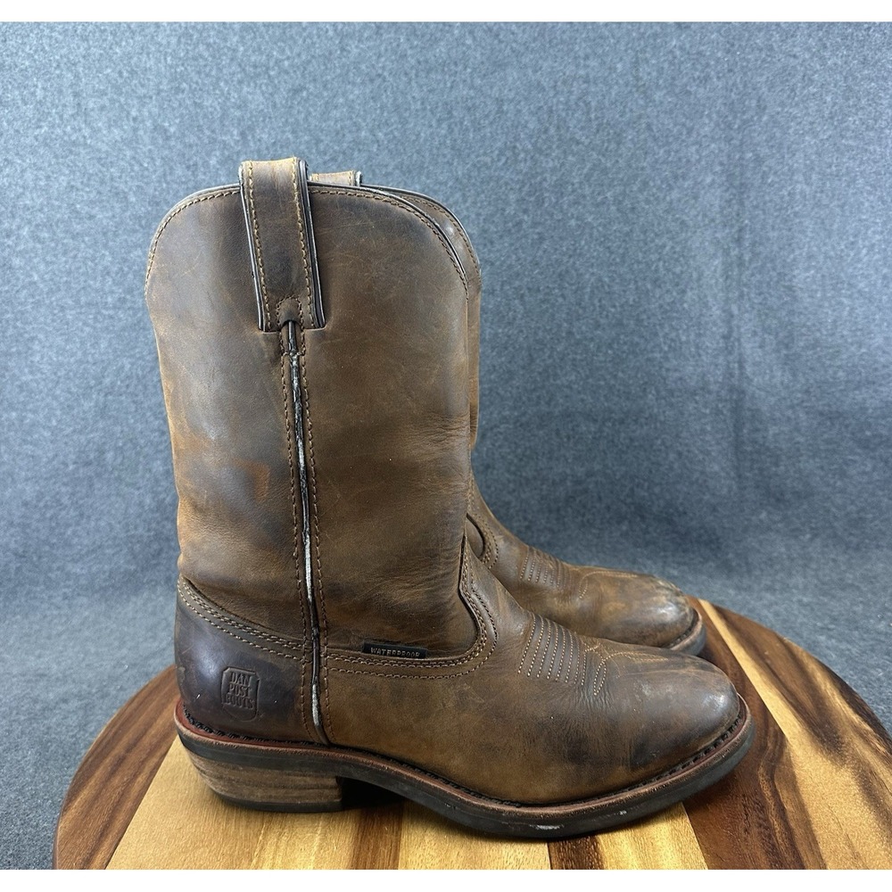 Dan Post Boots Dp59681 Womens 9.5m Brown Leather Waterproof Work Boot Outdoor